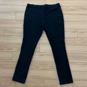 WHITE HOUSE BLACK MARKET CROPPED PEDAL PUSHERS BLACK STRETCH CAPRI PANTS MEDIUM